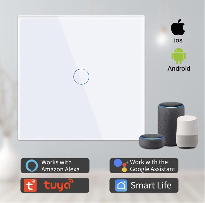 2 Interruptores de luz tátil inteligente