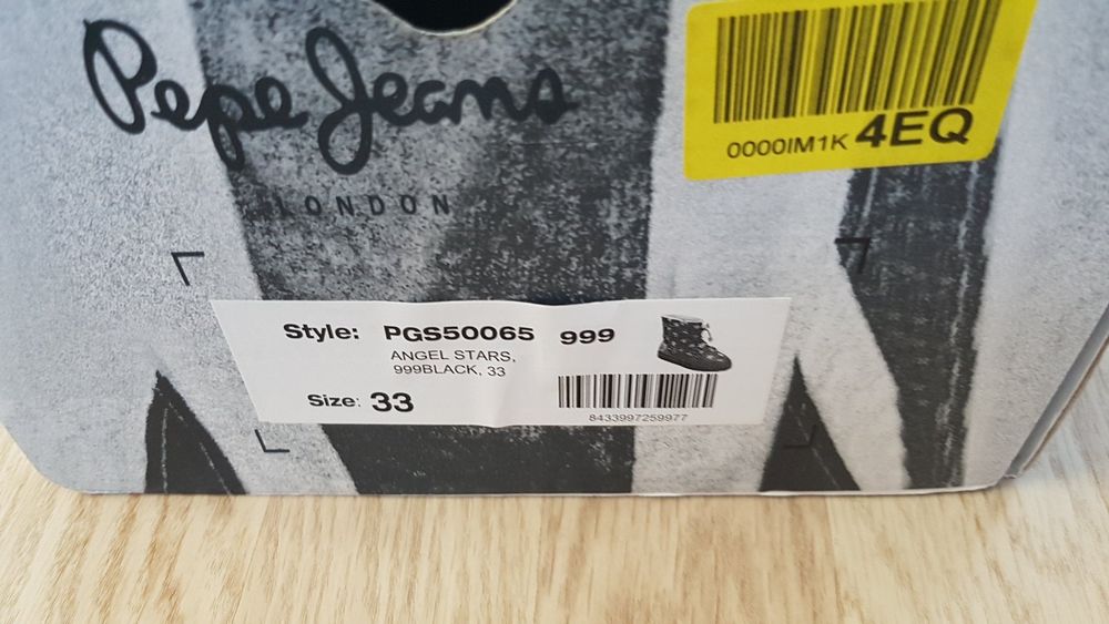 Угги на девочку Pepe Jeans 33р,стелька 20,5см,оригинал.