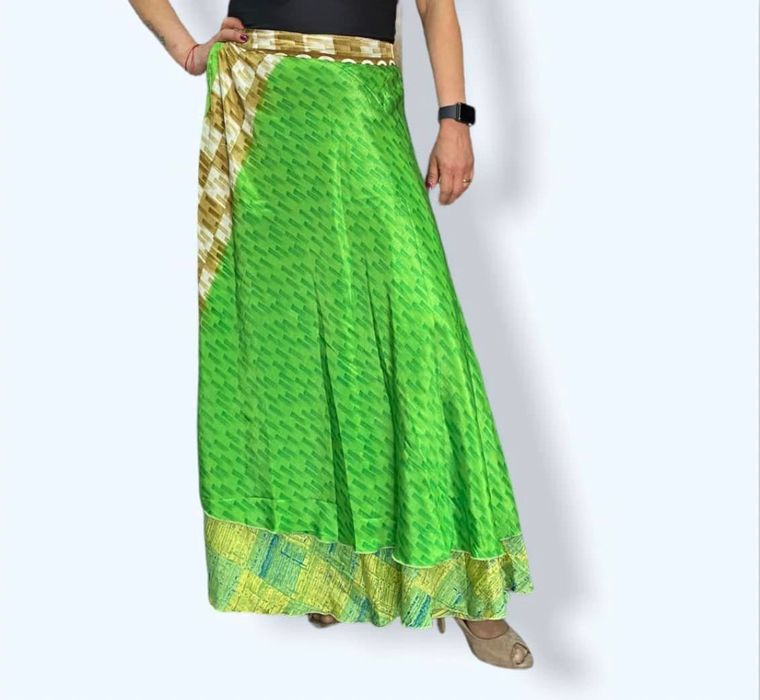 Saias reversíveis de seda indiana