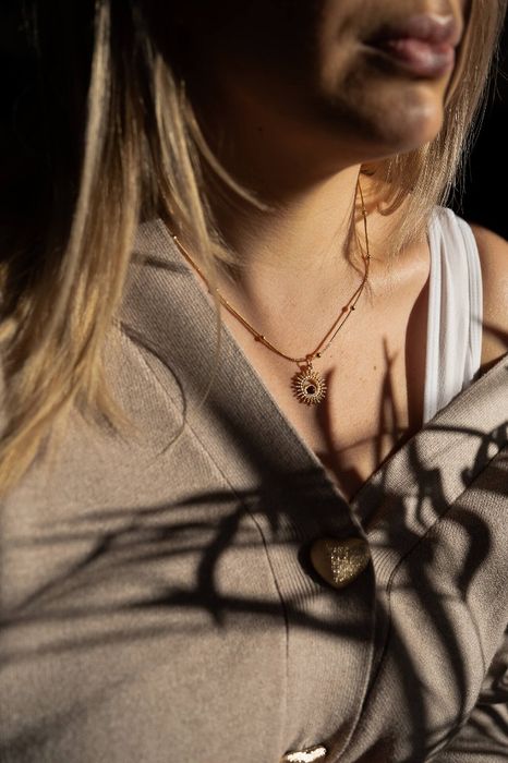 Złoty łańcuszek Opal Sun