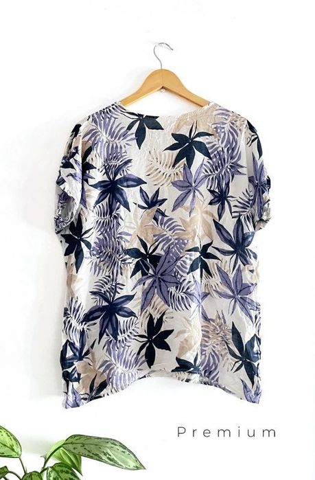 Camisola Estilo Linho Oversized Plus