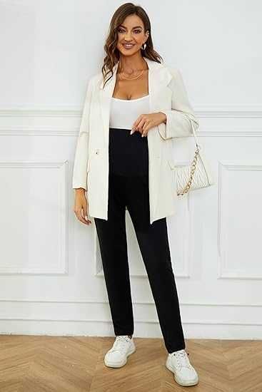 Nowe damskie legginsy ciążowe Brynmama / 2 pary / szare/czarne XL!264!