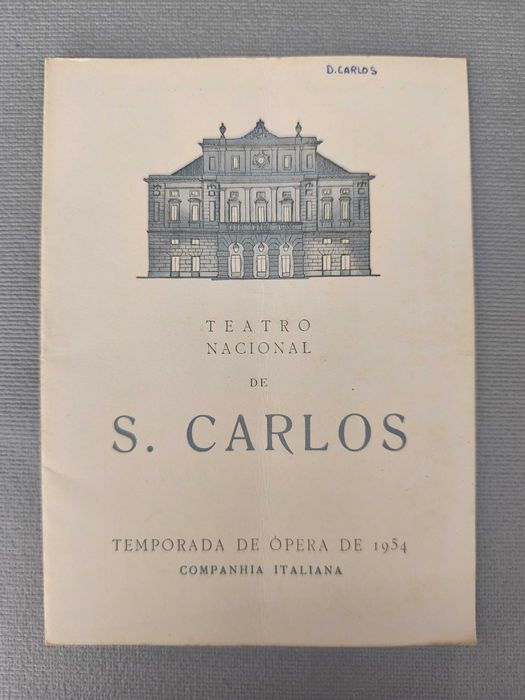 D. CARLOS - Verdi
Programa e argumento
Ópera S. Carlos