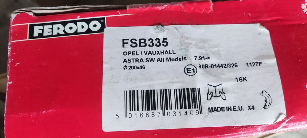 Тормозні колодки Ferodo FSB 335