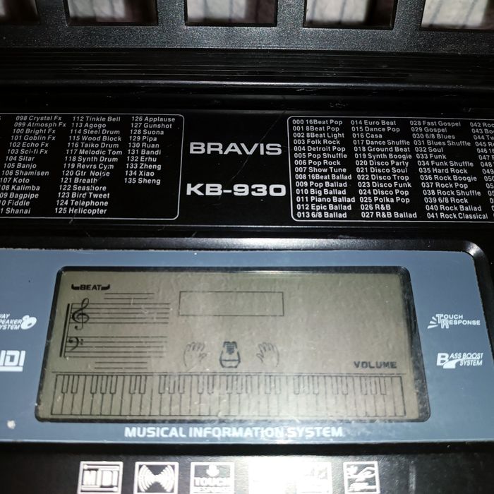 Синтезатор bravis kb 930, цифровий клавішний музичний інструмент