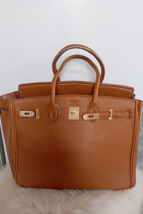 Hermes torebka używana pomarańczowy ruda