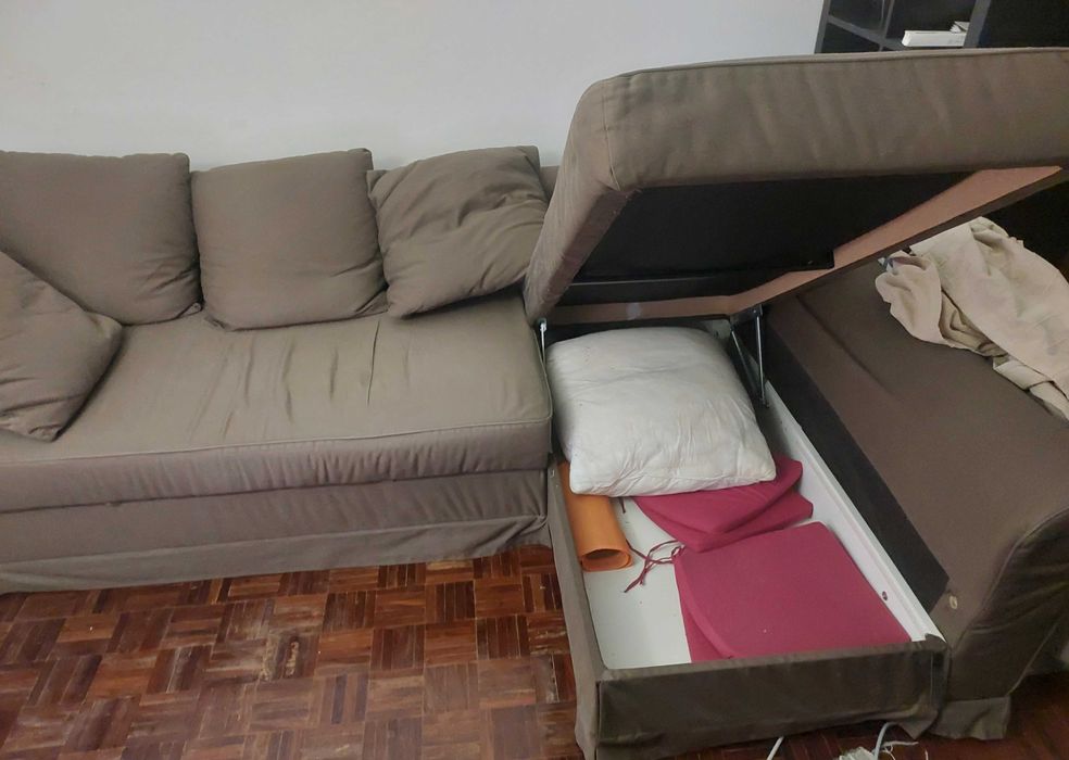 Sofá cama com arrumação Moheda (IKEA)