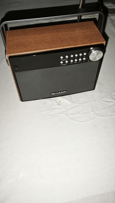 Sharp DR-P350 Radio Portátil Digital Preto, Madeira