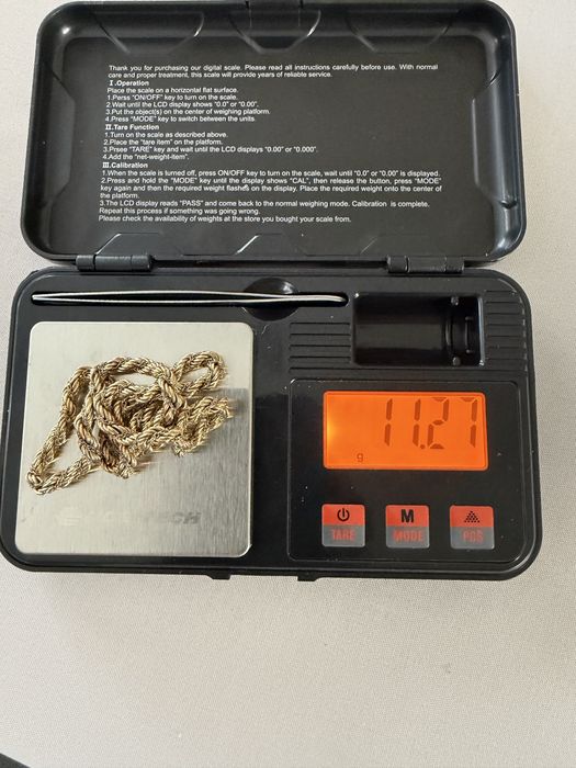 Łańcuszek złoty 14 karatów