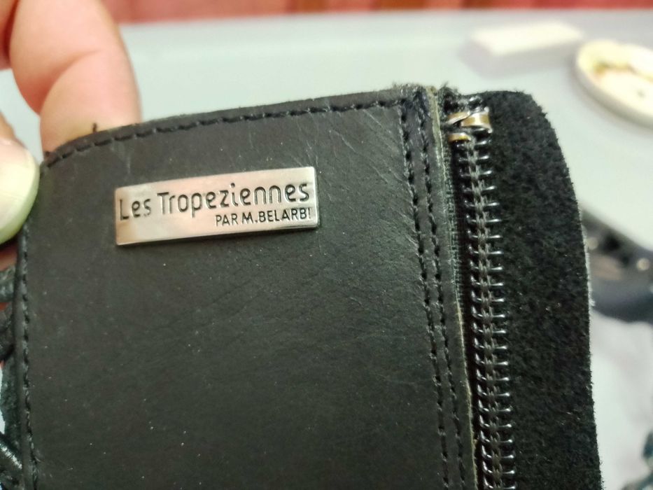 Sandalias em pele n 39 usadas 1 vez