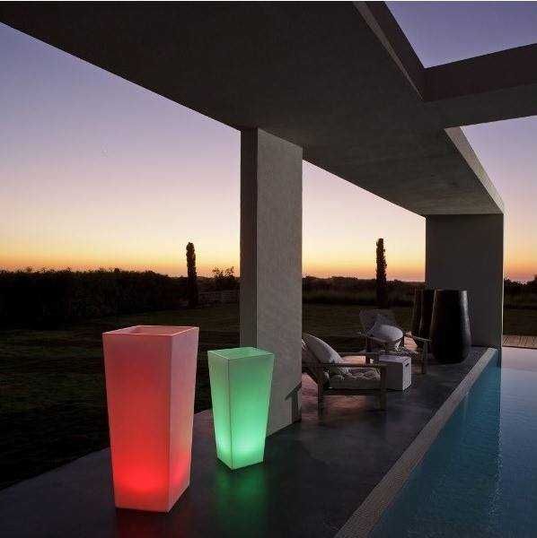 vasos com iluminação
