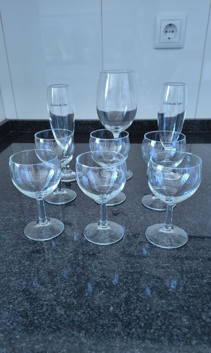 Copos de vinho + oferta 2 flutes