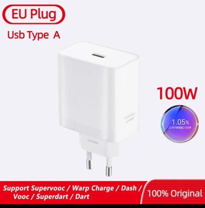 Акція!100%Оригінальний зарядний пристрій OnePlus nord4 SuperVooc