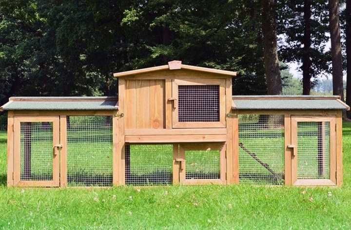 Klatka dla zwierząt  kurnik dla królików chomików drewniana SOLIDNA