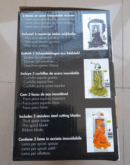 Corta legumes em espiral