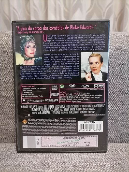 Victor Victoria - Edição com Slipcase