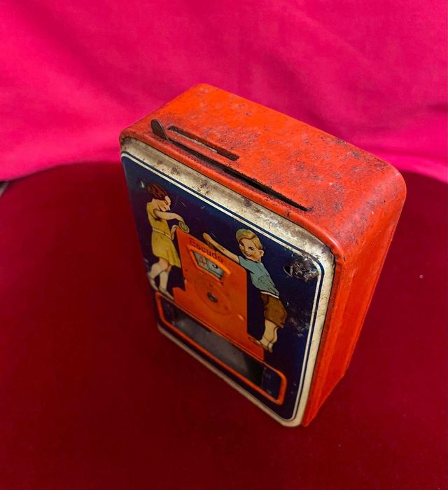 Mealheiro mecânico antigo GEOBRA – Alemanha pós-guerra