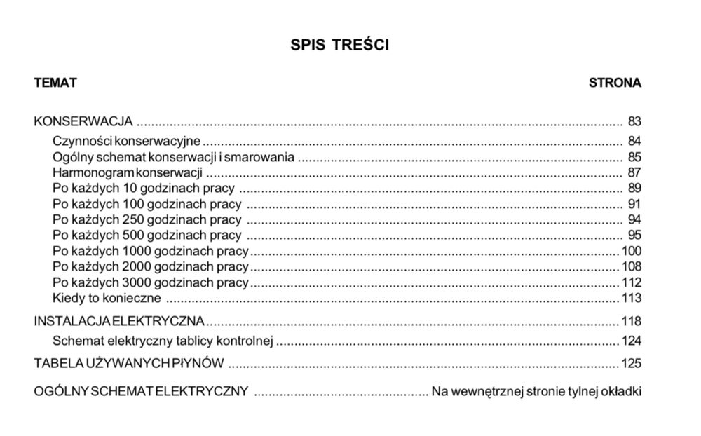 Case 1850K spycharka gąsienicowa instrukcja DTR dla operatora UDT PL