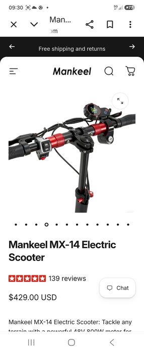 Trotinete eletrica Makeel Mx14 Nova