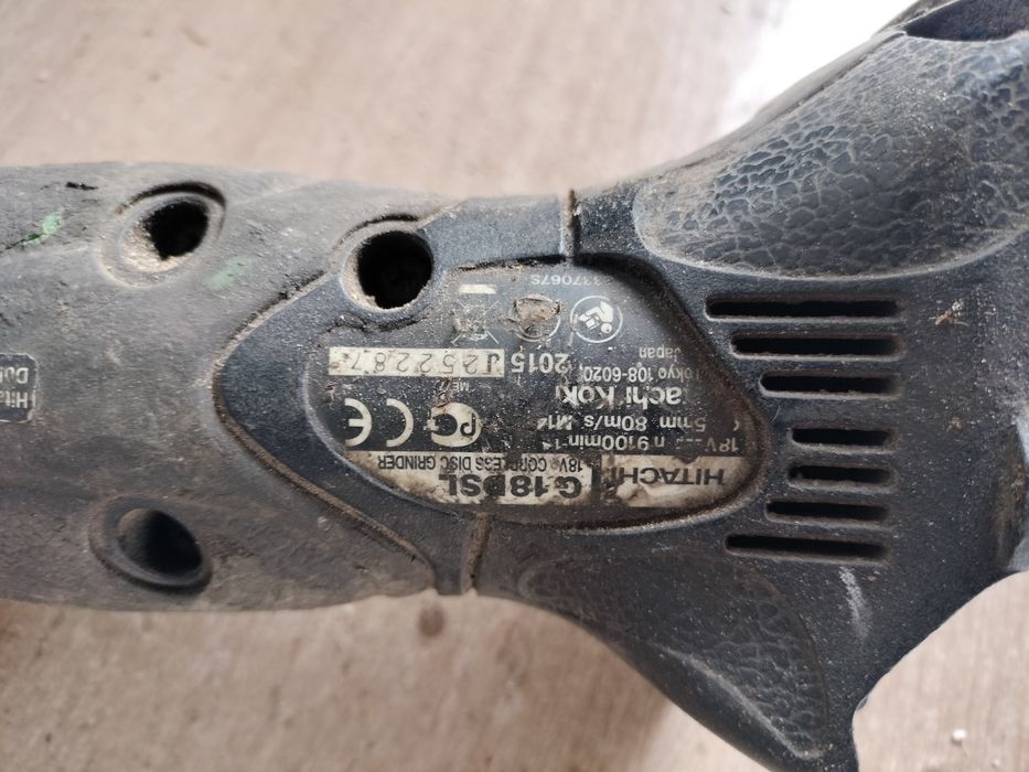 Szlifierka kątowa Hitachi G18DSL stan nieznany