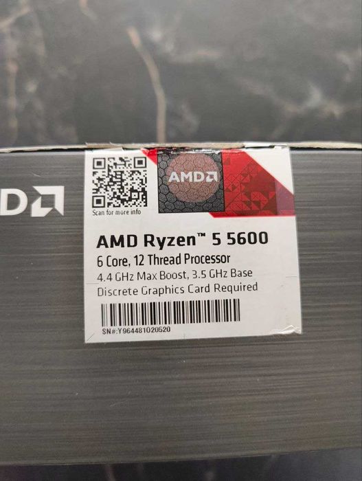 Процесор Ryzen 5 5600 | DRAM G.Skill Trident Z RGB 2x16gb 3600Mhz