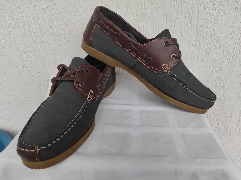 Туфли,топсайдери кожанние Hand made р.44