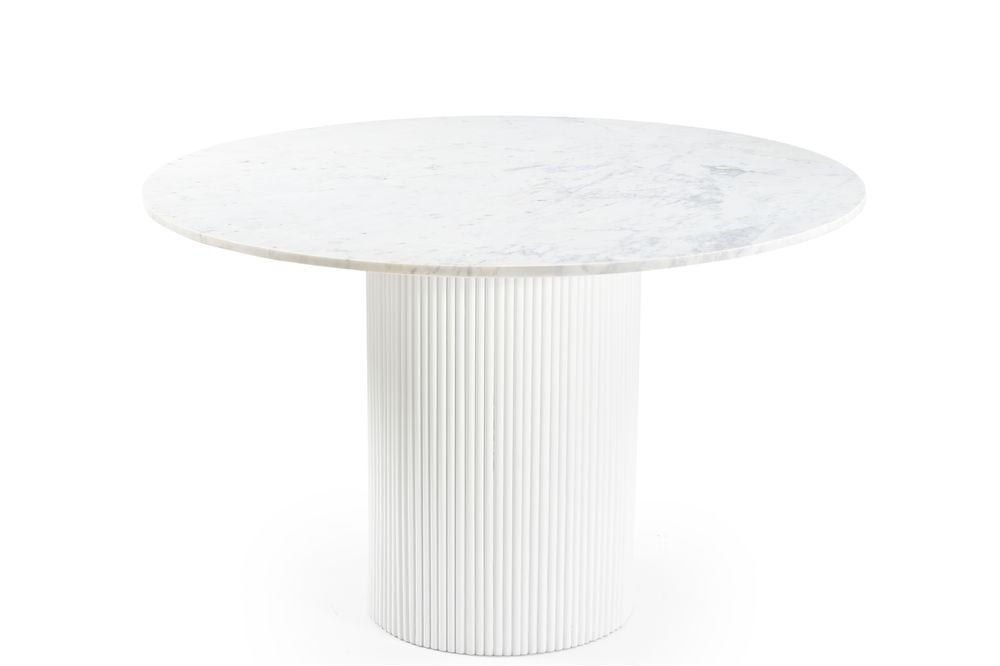 Promocja!!! Stół okrągły z marmuru 120 cm – biały lub czarny blat