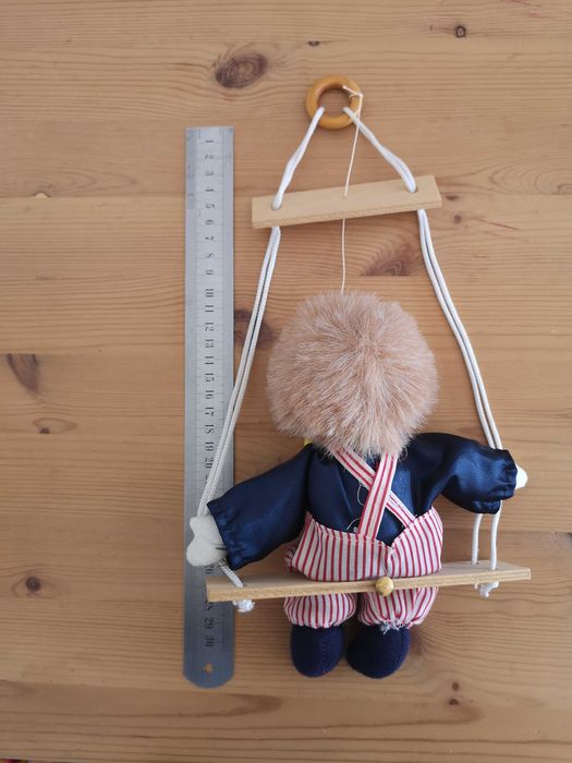 Palhaço decorativo para pendurar em baloiço