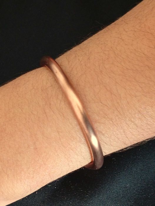 Pulseira em Cobre Puro e Maciço, ótima para fins medicinais