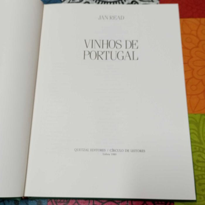 Livro Vinhos de Portugal