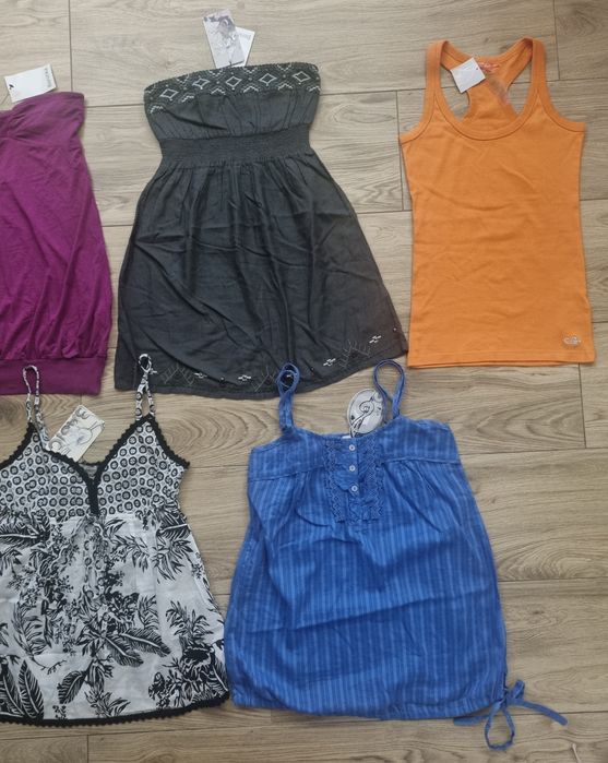 5 x Bluzka na ramiączka damska dziewczęca rozm. ~M / Stradivarius & Bershka