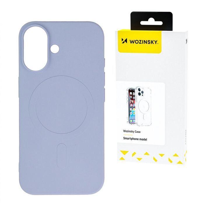 Silikonowe magnetyczne etui Wozinsky Silicone Case Magsafe na Samsung Galaxy S25+ - fioletowe