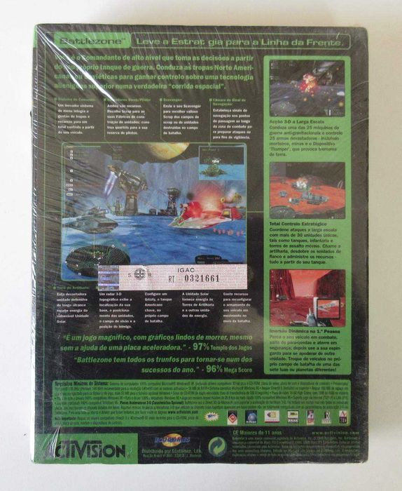 Battle Zone (Jogo Para PC Novo / Selado)