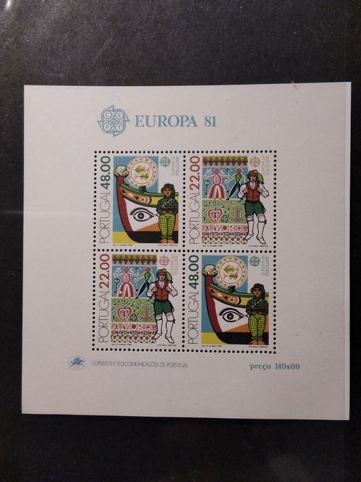 1981 Europa Block CEPT Portugal Folklore MNH **