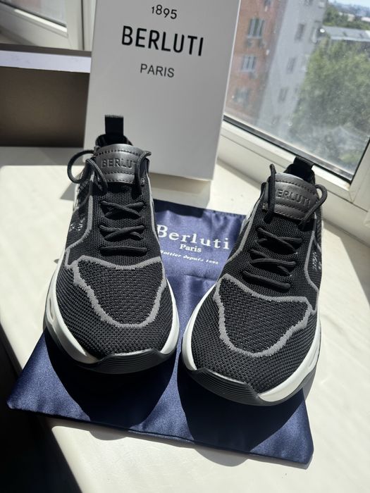 Кросівки Berluti Fast Track Leather & Knit