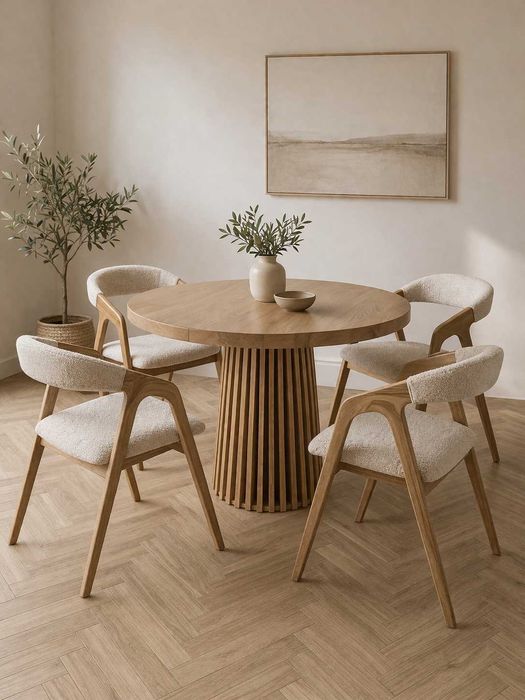 Producent / Stół Dębowy / Krzesło Dębowe LOFT / Stół Okrągły Rozkładany Nowoczesny Drewniany