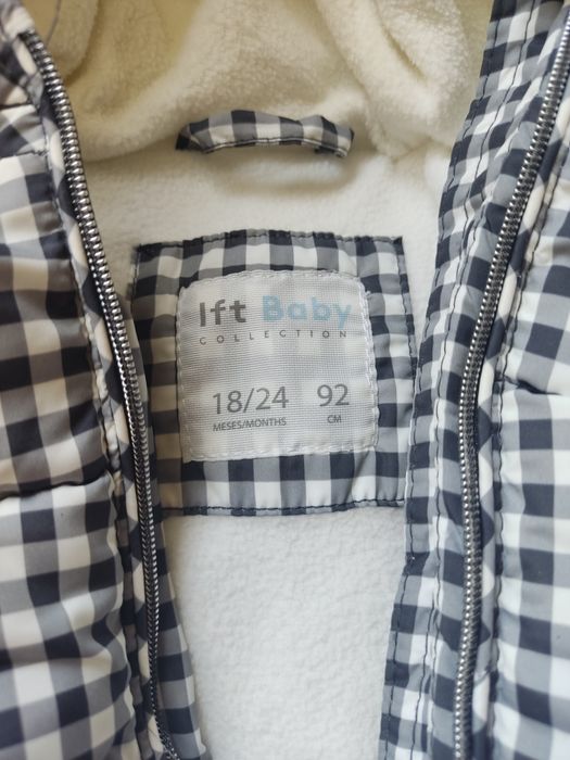 Casaco quadriculado bebe 18-24m