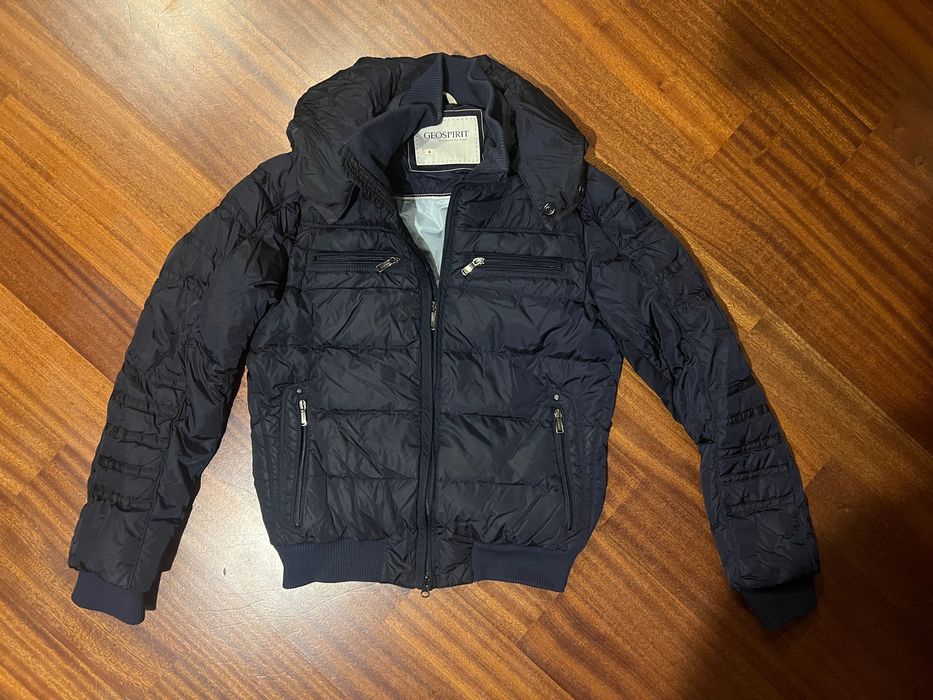 Пуховик Geospirit, натуральний гусячий пух, капюшон (на 155-165 см)