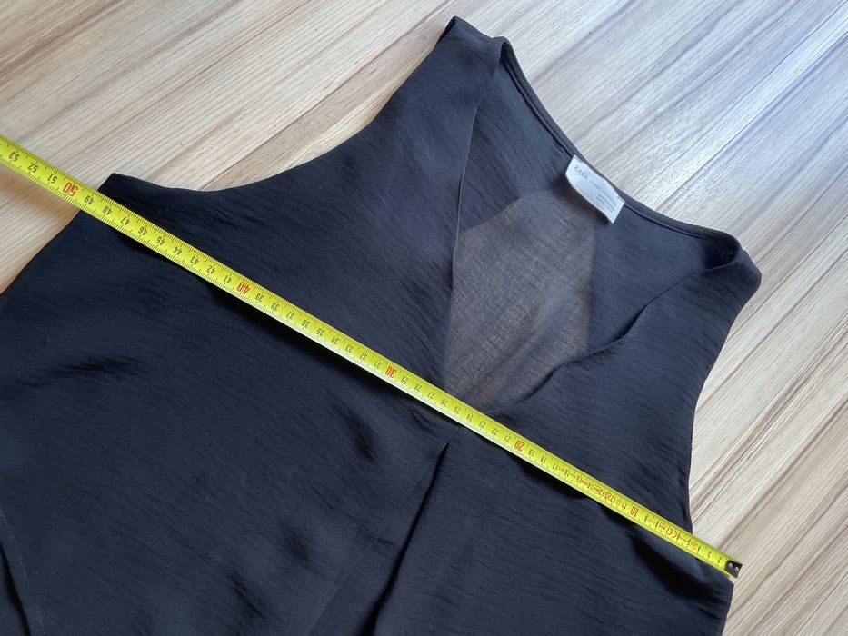 ZARA czarna efektowna bluzka damska / L / nowa