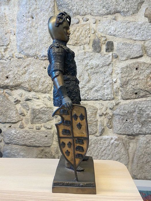 Estátua Rei Arthur em bronze - 50 cm
