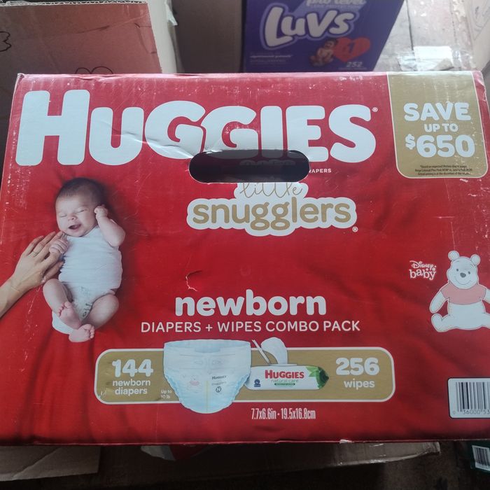 Підгузники Huggies little snuggles nb (до 5 кг.)  144 шт.  США