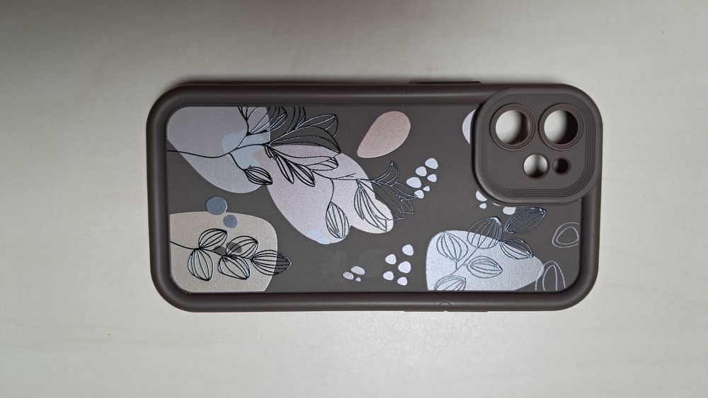 Iphone 12 mini etui case pokrowiec solidny brązowy