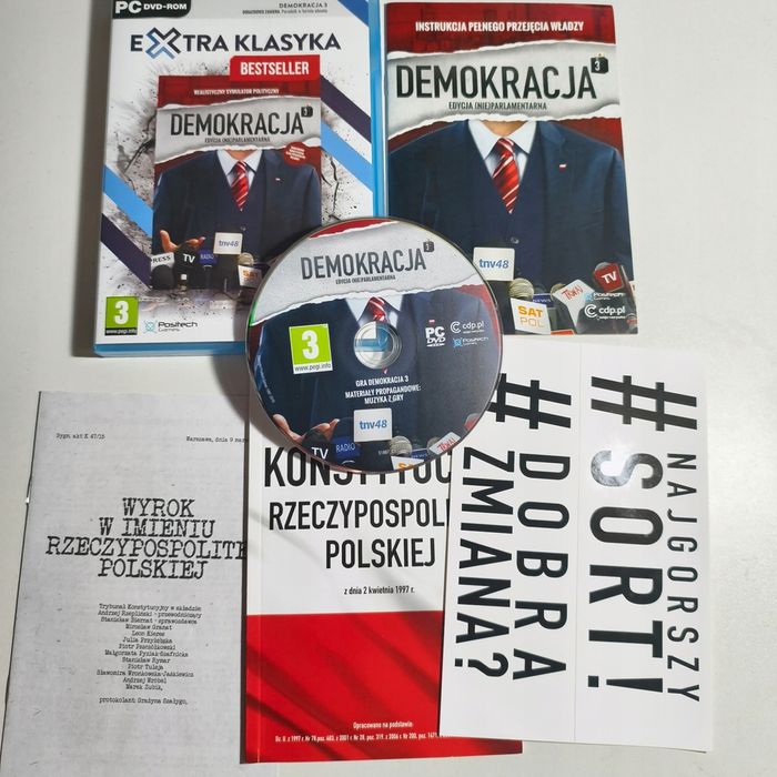 gra pc - demokracja 3 - pudełko bez kodu