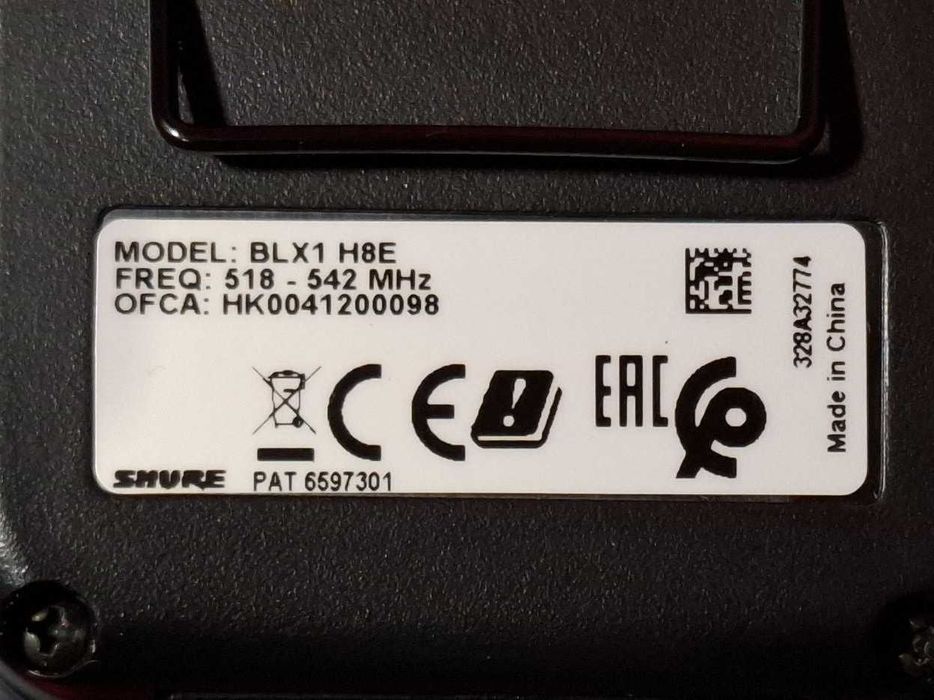 Mikrofon bezprzewodowy SHURE BLX z bodypackiem i mikrofonem nagłownym