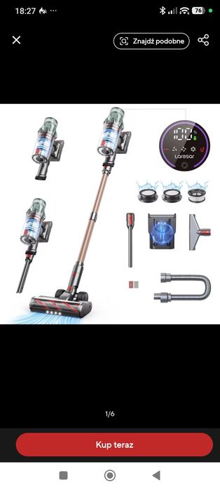 Nowy Laresar V7 Pro odkurzacz pionowy Lepszy od x11
