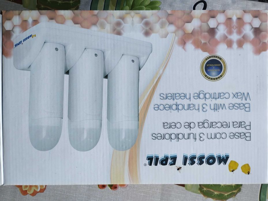 Base com 3 fundidores de cera