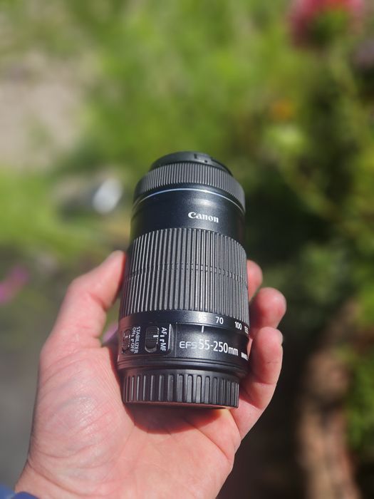 Canon 55-250 is STM macro