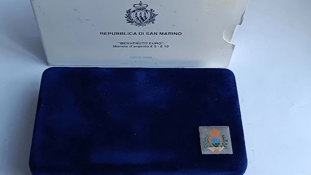 Conjunto 2 moedas S. Marino de 2002