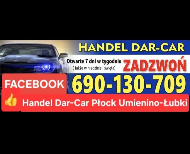 Handel Dar-Car NIEZAWODNE I PEWNE AUTA top banner