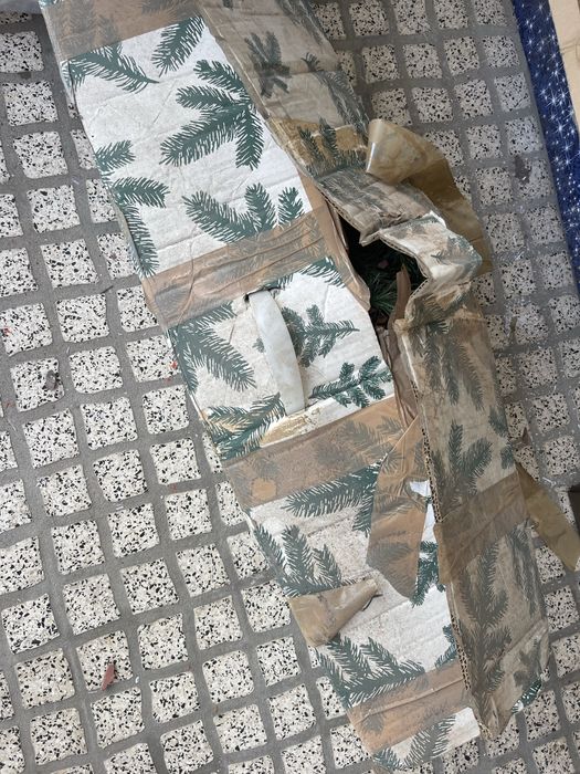 Arvore de natal em caixa